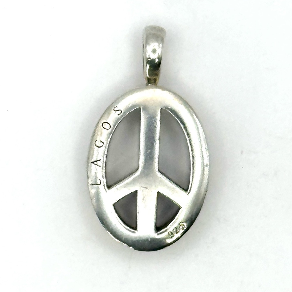 Lagos Sterling Silver Peace Sign Pendant